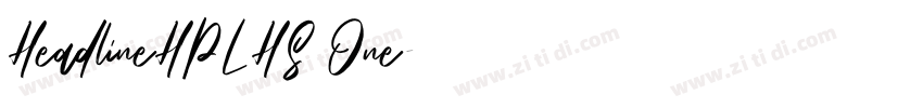 HeadlineHPLHS One字体转换